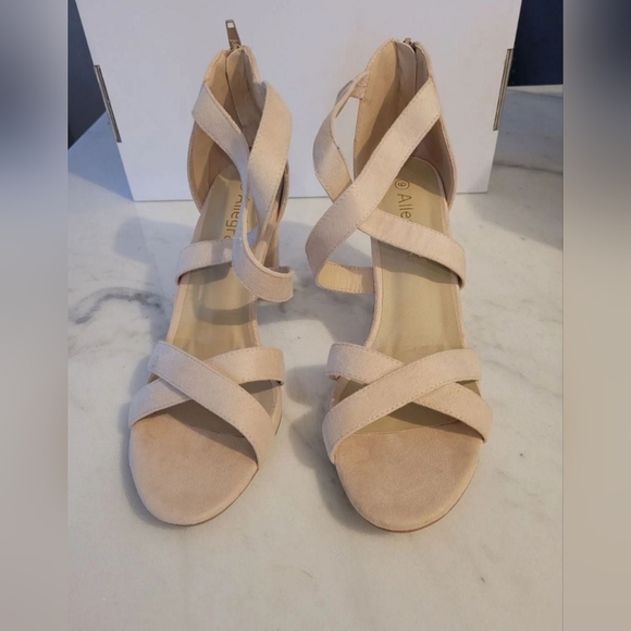 Allegra K Shoes - Elegant Cream Strappy Sandals